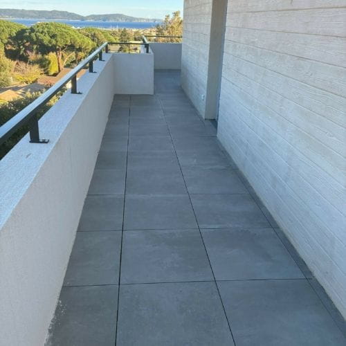 Absence de défaut sur la terrasse périphérique