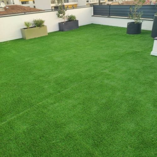 Toiture végétalisée synthétique